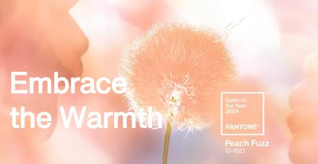 Peach Fuzz es el nombre de este color melocotón en tono pastel ¡Felices Fiestas! Y Próspero 2024
