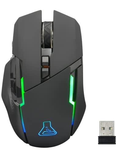 The G-Lab Kult Caesium - Ratón inalámbrico para Gaming inalámbrico 7200 PPP, LED RGB, 6 Botones, ratón para Juegos ergonómicos, Compatible con Pc Ps4 Ps5 Xbox One 2023