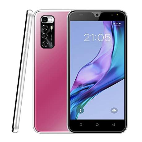 AODOEU Smartphone Libre Barato y Bueno, Móvil Libre 4G Inteligente Android 9.0, 5.5 Pulgadas Dual Sim 3600mAh, 16GB ROM /3GB RAM,8MP+5MP Dual SIM Oferta Moviles,Soporte GPS, WiFi, Bluetooth (Rosado)