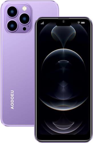 4G Moviles Libres Baratos, Pantalla 6,3 Pulgadas, 32GB/128GB ROM, 4GB RAM, Android 11 Smartphone Libre,4850mAh Batería,Smartphone Barato Dual SIM, 8MP Face ID Moviles Baratos y Buenos (Púrpura)