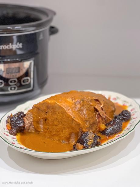 Redondo de ternera en olla lenta Redondo de ternera en olla lenta