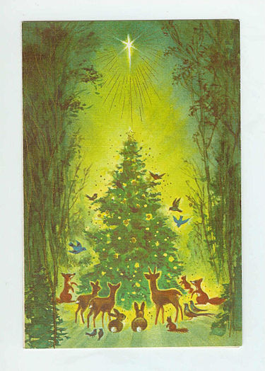 Una tarjeta por Navidad.