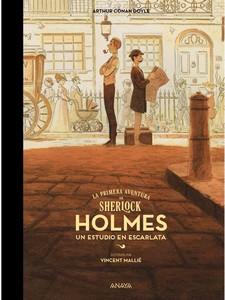 «Estudio en escarlata. La primera aventura de Sherlock Holmes», de Arthur Conan Doyle ilustrado por Vincent Mallié