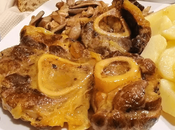 Ossobuco estofado champiñones