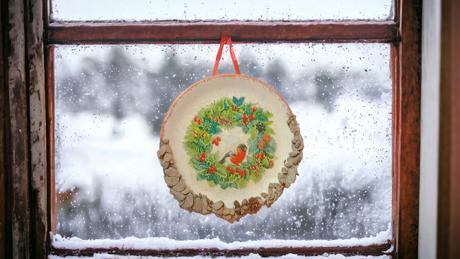 DIY-Colgante-navideño-reutilizando-plato-viejo