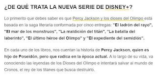 ¿Cuándo y a qué hora estrena ‘Percy Jackson y los dioses del Olímpo’ en Disney+?