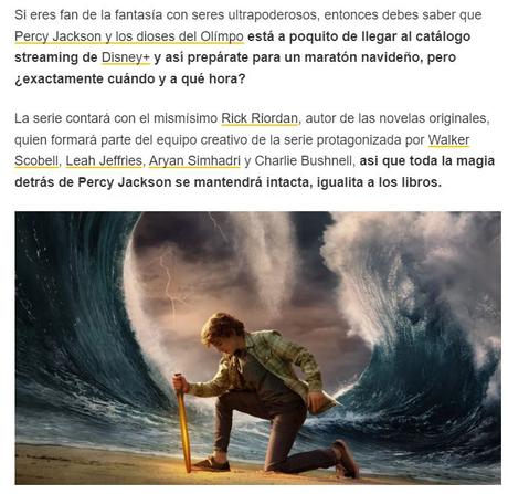 ¿Cuándo y a qué hora estrena ‘Percy Jackson y los dioses del Olímpo’ en Disney+?