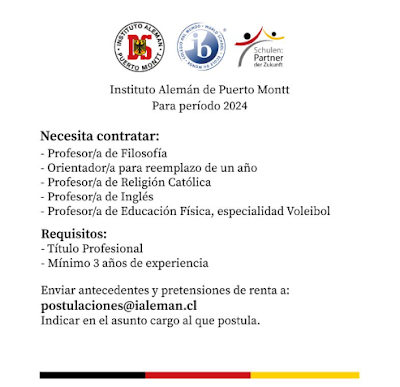 OPORTUNIDADES DE EMPLEOS PARA ORIENTADORES EN CHILE. Semana del 18 al 24-12-2023. (https://lagavetadelorientador.blogspot.com)