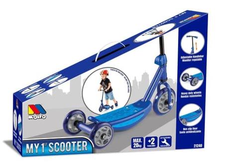 MOLTO Primer Patinete 3 Ruedas Azul 63x21,5x55 cm, Color, Normal (22240)