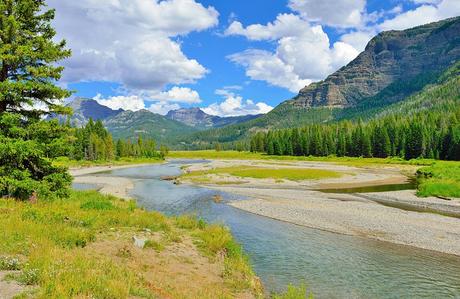 El valle de Lamar en el Parque Nacional de Yellowstone