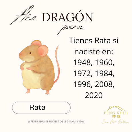 Año del Dragón 🐲 para la Rata 🐭