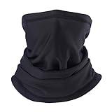 Arcweg Braga Cuello Moto Calentador de Cuello Deporte Calentador Pasamontañas Polar Multifuncional Máscara de Esquí Gorro Invierno Hombre Ciclismo Correr Aire Libre Negro
