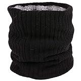 ehsbuy Braga Cuello Hombre Mujer Gruesa Braga Termica Moto Clima Frío Calentador Cuello Lana Bufanda Tubular de Punto Para Ciclismo Deportes de Running