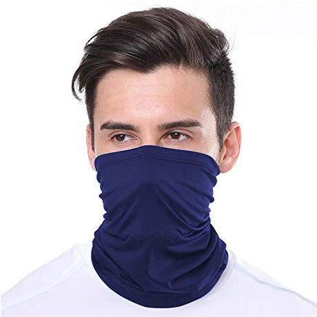 KUNSTIFY Bandana multifunción para Hombre y Mujer | Pañuelo para el Cuello y la Cara, máscara de protección Solar de algodón| elástico, Transpirable, Lavable