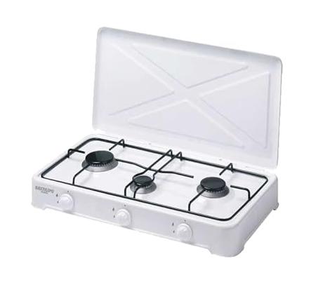 Bastilipo - Cocina de Gas Butano o Propano, 3 Fuegos, Con quemador desmontable, Eficiencia energética A++