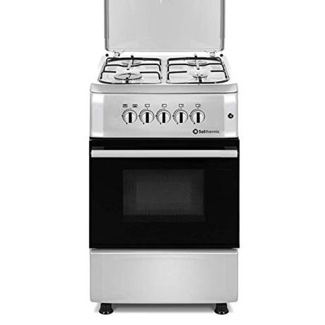 SOLTHERMIC F5S40G2I COCINA ACERO INOXIDABLE / 4 FUEGOS CON ENCENDIDO AUTOMATICO/HORNO CON GRILL/GAS BUTANO Y GAS CIUDAD
