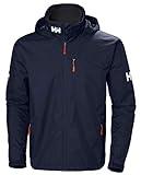 Mens Helly Hansen Crew Hooded Jacket, Azul marino, L