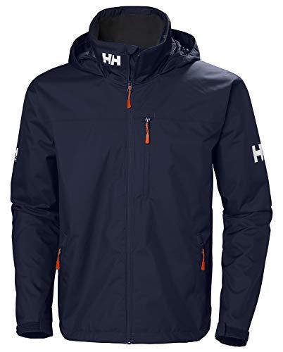 Mens Helly Hansen Crew Hooded Jacket, Azul marino, L