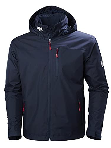 Mens Helly Hansen Crew Hooded Jacket, Azul marino, S