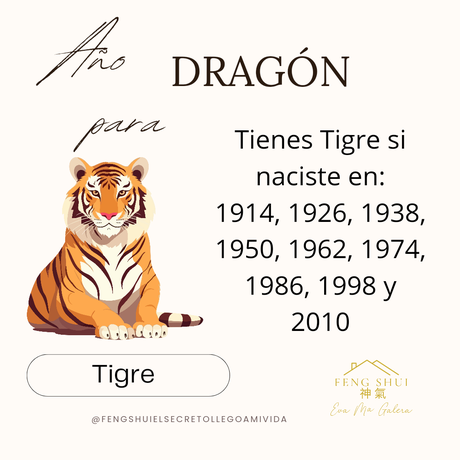Año del Dragón 🐲 para el Tigre 🐯