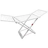 Acan Tradineur - Tendedero Plegable 100% de Resina, 20 Metros de Espacio de tendido. Fabricado en España, válido para Interior y Exterior, con Bloqueo de Seguridad, 180 x 108 x 55 cm (Blanco)