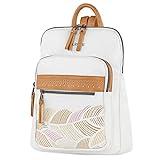 Lois - Bolso Mochila Mujer Casual - Bolsos Mochila para Mujer. Mochila Bolso Mujer de Marca Mochila Casual Mujer -Mochilas Pequeñas Mujer. Mochilas Mujer Moda 310723, Blanco