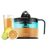 Cecotec Exprimidor eléctrico EssentialVita Adjust Black. Potencia 40 W, Filtro regulador de Pulpa, 2 Conos Desmontables, Boquilla antigoteo, Apto lavavajillas