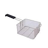 Espeedy Cesta de freidora de grasa profunda de acero inoxidable Chips fritos de aceite Nuggets de pescado Fry Food Kitchen Cook Pan