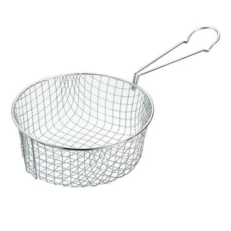 KitchenCraft Cesta Freidora Metálica, 18,5 x 9,5 x 34,5 cm – Plateado