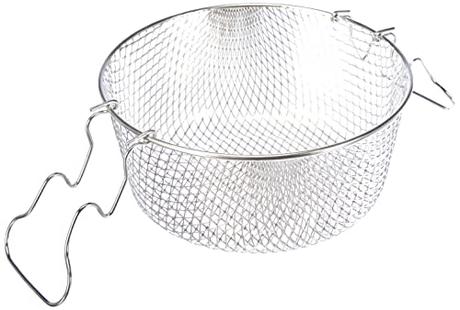 Ibili Cestillo freidor estañado con 2 Asas, Aleación, Multicolor, 23 cm