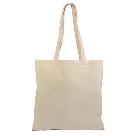 Contenido: Bolsas con asas de algodón natural (38 x 42 cm, 10 unidades)