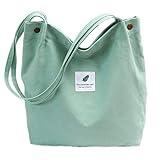 oukesin Bolso de lona para mujer bolso de hombro de gran capacidad turismo informal,Verde