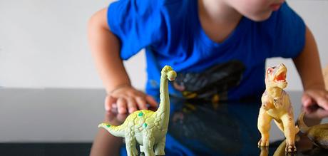 Los niños y su pasión por los dinosaurios