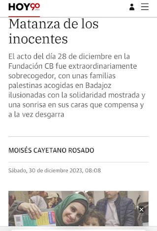 MATANZA DE LOS INOCENTES MOISÉS CAYETANO ROSADO El día 28... MATANZA DE LOS INOCENTES MOISÉS CAYETANO ROSADO El día 28...