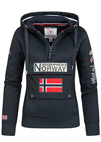 Geographical Norway-Sudadera de Mujer-GYMCLASS-Azul Marino-M