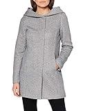Vero Moda Vmverodona LS Jacket Noos Abrigo, Gris (Light Grey Melange Light Grey Melange), L para Mujer