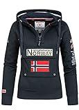 Geographical Norway-Sudadera de Mujer-GYMCLASS-Azul Marino-M