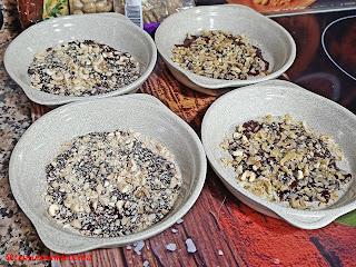 Cuajada de nata, queso y nueces Cuajada de nata, queso y nueces