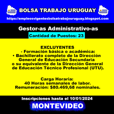 Gestor-as Administrativo-as