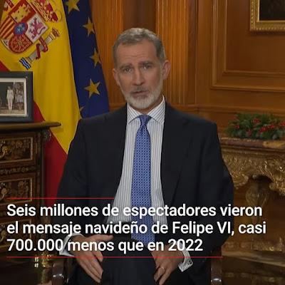 Un rey cuestinado por falta de audiencia.