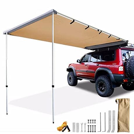 Toldo Lateral Del Coche, Toldo Impermeable para Vehículos Overland Camping, Tela Oxford 420D Resistente a la Intemperie UV50+ Carpa con Bolsa de Transporte para Actividades al Aire Libre ( Size : 160x