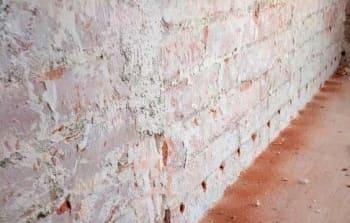 Eliminar el salitre en paredes y suelos