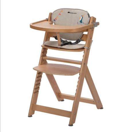 Bebeconfort Timba + Cojín, Trona Bebé Evolutiva, 6 Meses - 10 Años, hasta 30 kg, Trona de Bebé, Bandeja Extraíble, Asiento/Reposapiés Regulables, Arnés Seguridad, Compatible con Timba Baby, Happy Day