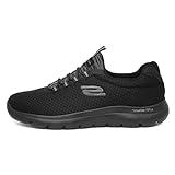 Skechers Summits 12985, Zapatillas de Deporte Hombre, Black Mesh Trim, 45 EU