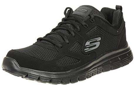 Skechers Burns 52635-bbk, Zapatillas Hombre, Negro (Black 52635 BBK), 42 EU