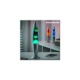 InnovaGoods® Lampara de Lava, Lámpara de Lava Relajante, Lamparas de mesita de noche, Funciona con una bombilla R39 de 25W, ideal para habitación, Salón, Sala de estar. (Color Rojo)