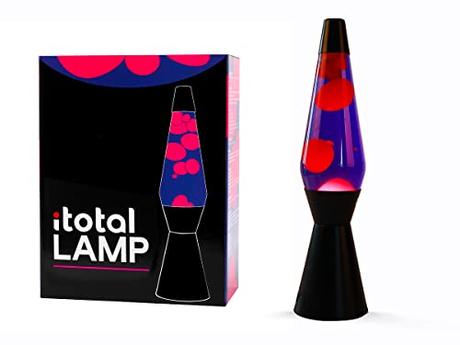 I-TOTAL -Lámpara de lava iluminante colorada (Azul/Fucsia)