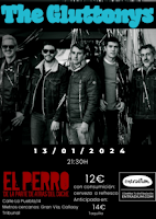 Concierto de The Gluttonys en El perro de la parte de atrás del coche.