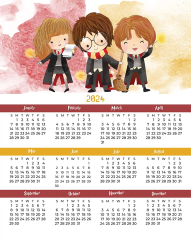 Descarga los calendarios de Harry Potter más originales para el nuevo año Descarga los calendarios de Harry Potter más originales para el nuevo año