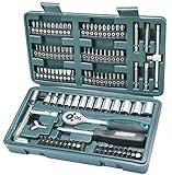 Mannesmann M29166 - Maletín con juego de llaves de vaso y puntas de destornillador (130 piezas)
